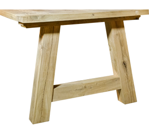 Tischuntergestell Eichenholz mit Querträger
