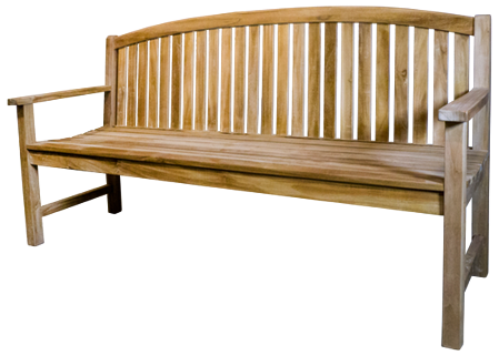 Gartenbank 180cm aus massivem Teak