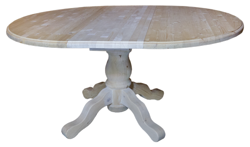 Runder Tisch aus Fichte ausziehbar