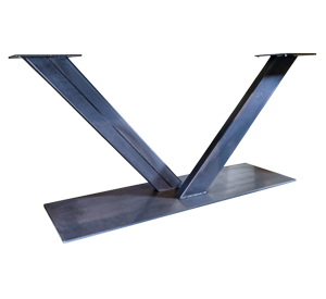 Tischuntergestell Metall V-Form Bodenplatte