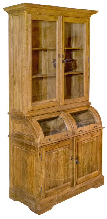 Vitrinenschrank Bastian, 100cm schmal